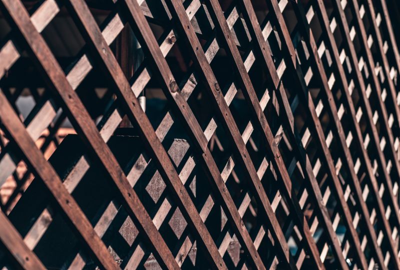 Wood Trellis Installation detail